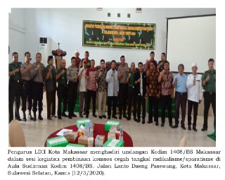 Kodim 1408/ BS Makassar Gelar Pembinaan Komsos