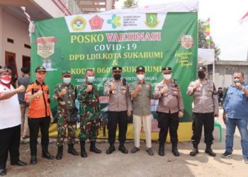 Gelar Vaksinasi, LDII Bekerja Sama dengan Kodim 0607/Sukabumi