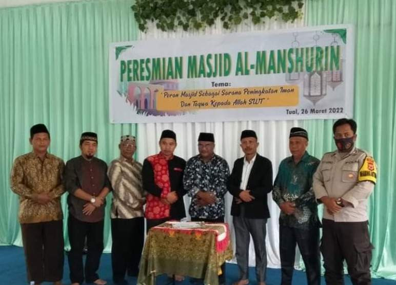 Untuk Meningkatkan Ibadah, Jelang Ramadan Masjid Al Manshurin Diresmikan