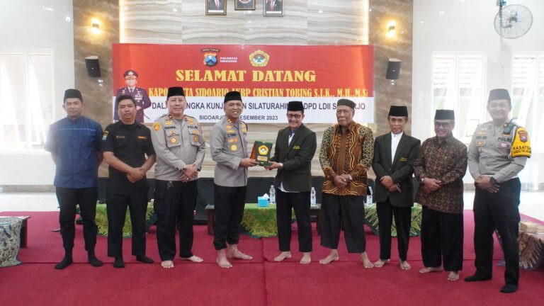 Kapolresta Sidoarjo dan LDII Jalin Komitmen untuk Sukseskan Pemilu 2024