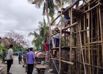 PC LDII Sewon Gelar Kerja Bakti Pembangunan Mushala Baitul Makmur
