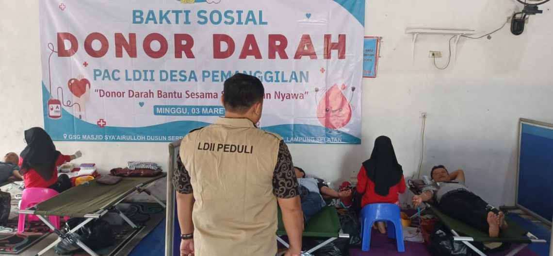 LDII Pemanggilan Helat Donor Darah Wujudkan Kepedulian Sosial