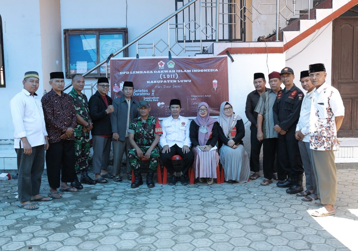 PC LDII Lamasi Bersama PMI Kota Palopo Gelar Donor Darah