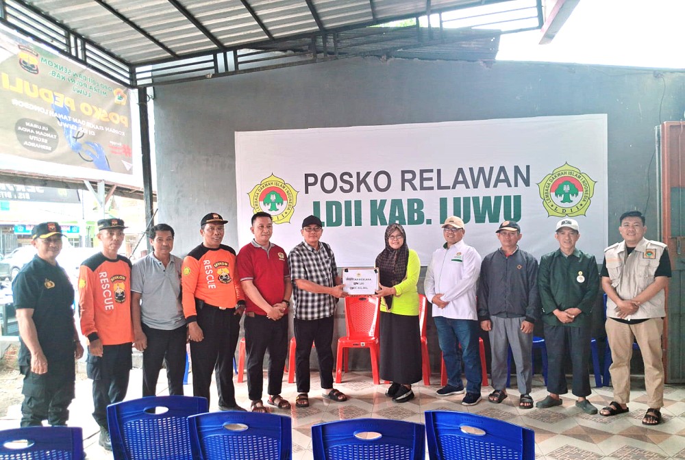 DPW LDII Sulsel Salurkan Bantuan Untuk Korban Banjir dan Tanah Lonsor di Kabupaten Luwu