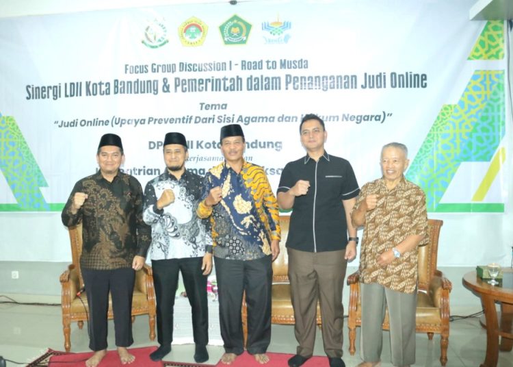 LDII Kota Bandung dan Pemerintah Sinergi Tangani Judi Online dalam FGD Road to Musda VIII