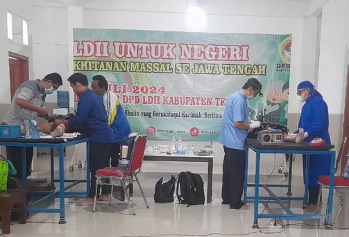 LDII Tegal dan FKKI Gelar Khitanan Massal untuk Keluarga Prasejahtera
