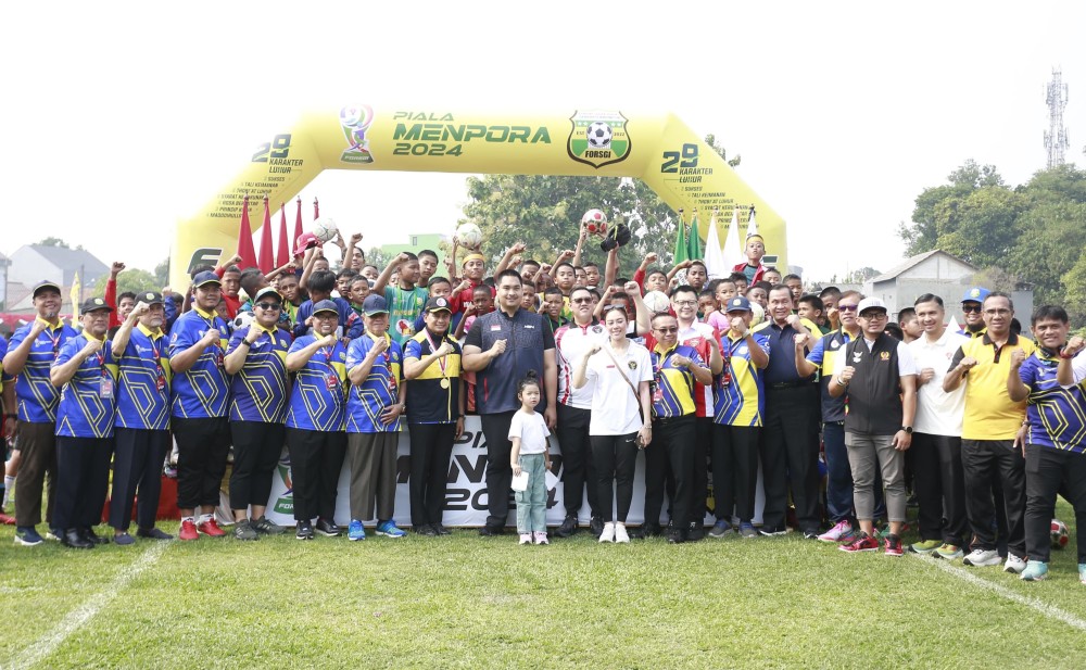 Peduli Pembinaan Sepak Bola Usia Dini, Menpora dan LDII Apresiasi Festival Sepak Bola FORSGI Piala Kemenpora II