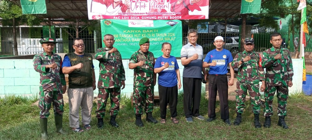 PAC LDII Gunung Putri Gelar Kerja Bakti Untuk Negeri Bersama Warga