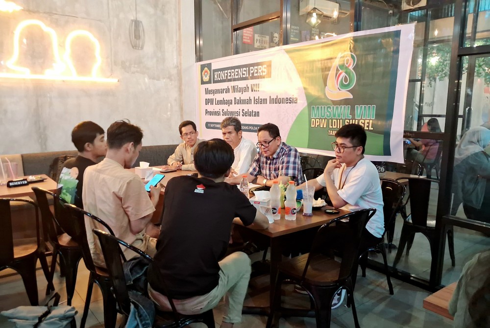 Jelang Muswil, LDII Sulsel Gelar Konferensi Pers
