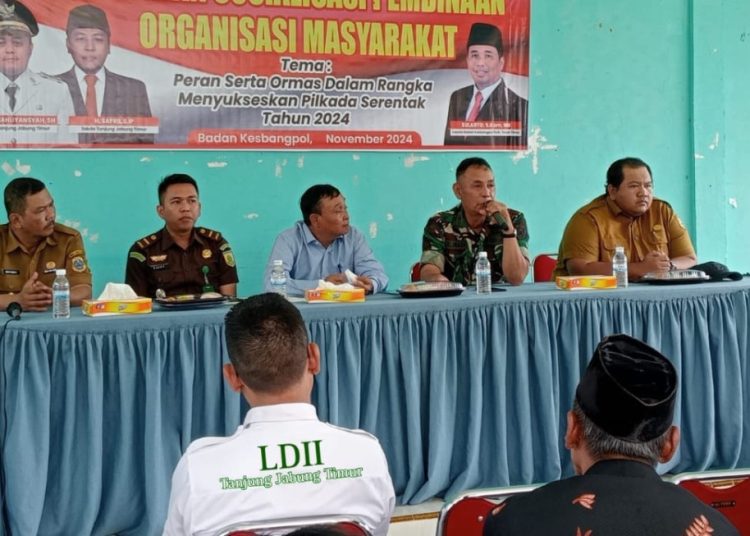 Jelang Pilkada Serentak 2024, Kesbangpol Tanjung Jabung Timur Gelar Konsolidasi dengan Ormas
