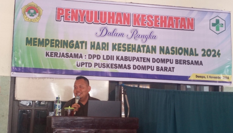 LDII Dompu Gelar Penyuluhan Kesehatan Gandeng UPTD Puskesmas