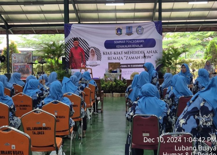 PKK Kelurahan Lubang Buaya Gandeng Yayasan Minhaajurrosyidin Gelar Seminar Pencegahan Kenakalan Remaja