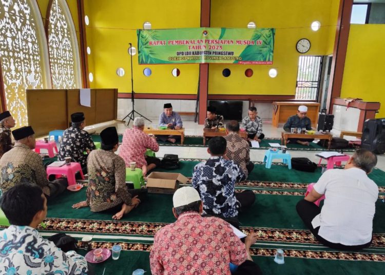 DPD LDII Kabupaten Pringsewu Helat Rapat Persiapan Musda IV