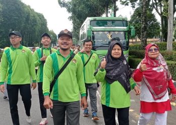 Warga LDII Agam Meriahkan Jalan Santai Hari Amal Bakti Kemenag