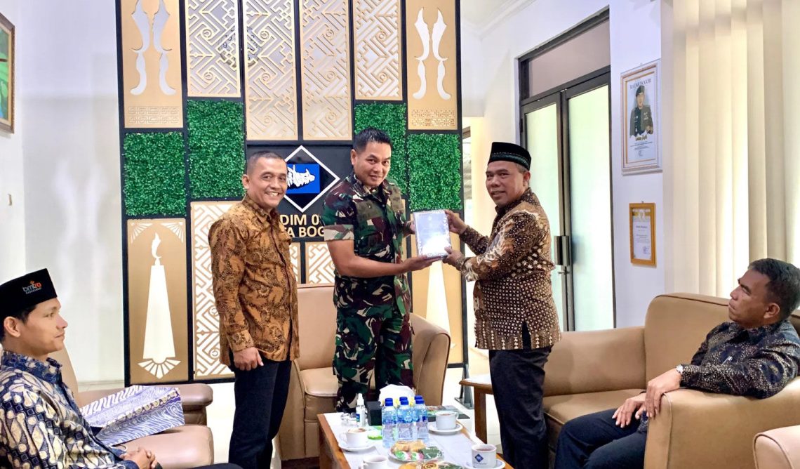 Perkuat Kolaborasi, LDII Audiensi dengan Kodim 0606 Kota Bogor