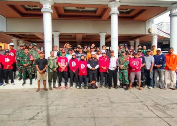 LDII Kabupaten Bekasi dan BPBD Gelar Kerja Bakti Pascabencana Puting Beliung di Sumber Jaya