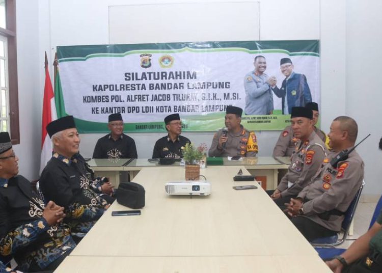 Kunjungi LDII, Kapolresta Bandar Lampung Ajak Jaga Kamtibmas