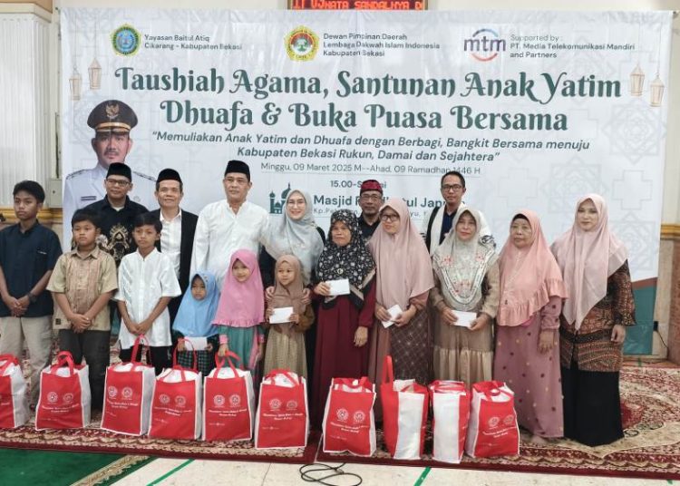 LDII Kabupaten Bekasi Helat Santunan Anak Yatim dan Duafa