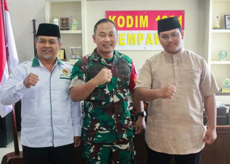 Temui Dandim 1201/Mempawah, Ketua LDII Kalbar Siap Dukung Program Sosial TNI AD