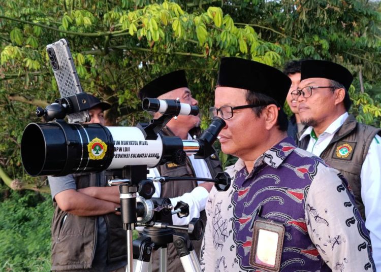 LDII Sulbar Pantau Hilal Bersama Kemenag Majene