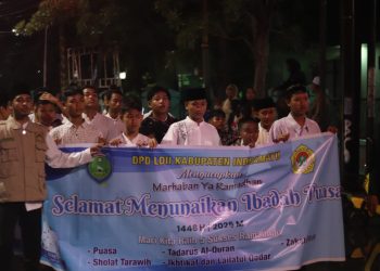 LDII Indramayu Ikuti Pawai Tarhib, Ajak Masyarakat Raih 5 Sukses Ramadan