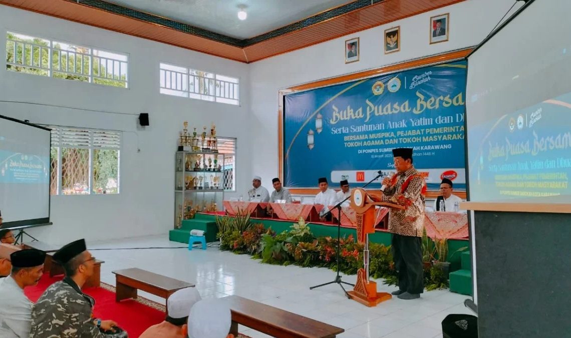 Ponpes Sumber Barokah Meriahkan Ramadan dengan Santunan Anak Yatim