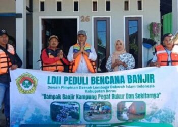 DPD LDII Kabupaten Berau Salurkan Bantuan Bagi Korban Banjir
