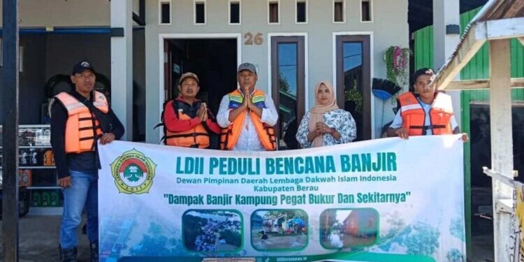 DPD LDII Kabupaten Berau Salurkan Bantuan Bagi Korban Banjir