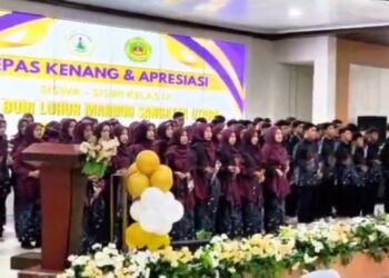Perpisahan Siswa SMP Budi Luhur Mandiri Sangatta, Dukung Anak Lanjutkan Jenjang Pendidikan
