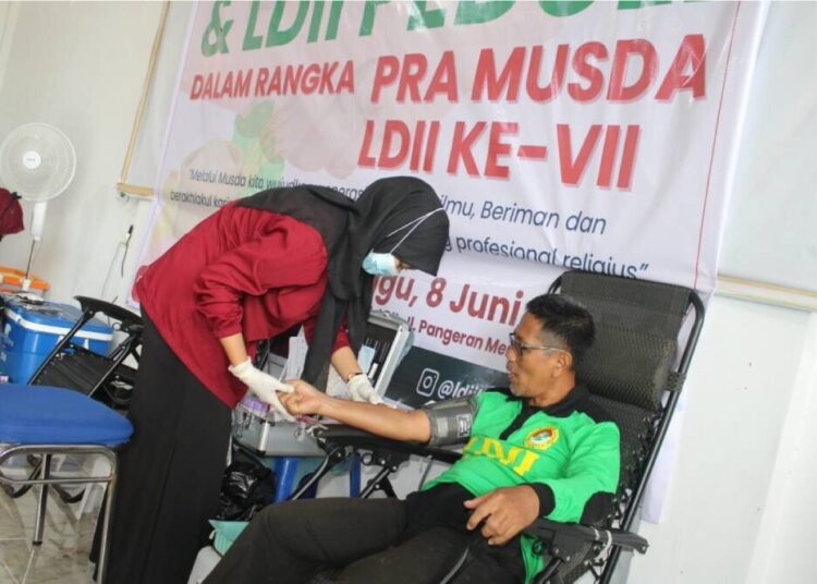 Jelang Musda VII, LDII Paser Gelar Aksi Donor Darah untuk Kemanusiaan