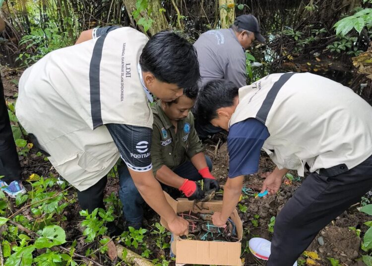 Peringati Hari Bumi, Pelita FKUB Ajak Remaja LDII Lepas Anakan Kepiting