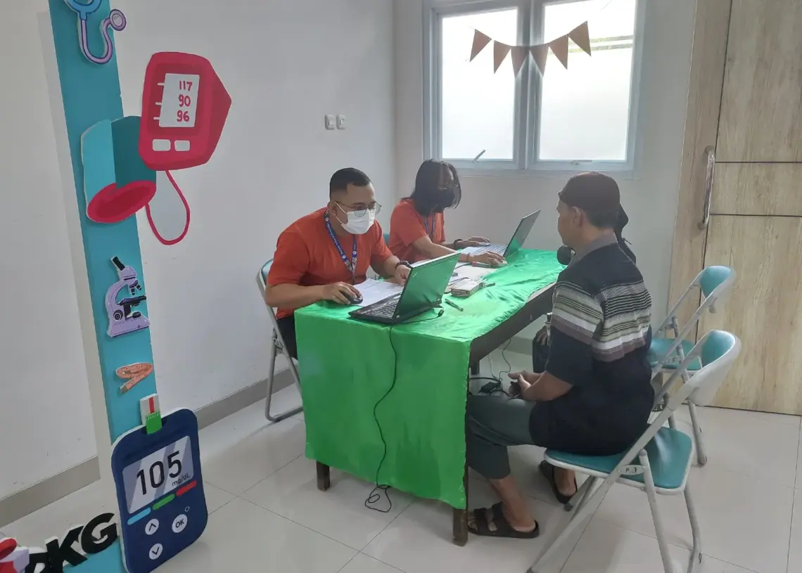 Warga Antusias Ikuti Cek Kesehatan Gratis dari LDII Sadang Serang dan Puskesmas