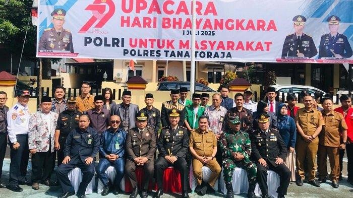 Hadiri HUT Bhayangkara ke-79, LDII Tana Toraja Apresiasi Kinerja Polres Tator
