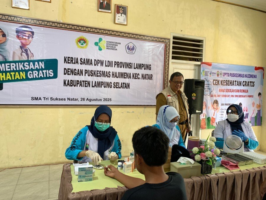Puskesmas Hajimena Helat Cek Kesehatan Gratis di SMA Tri Sukses