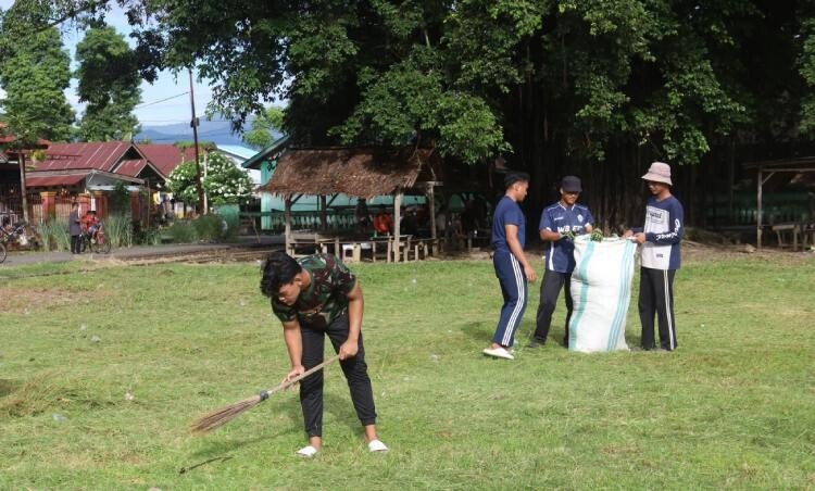 Sambut HUT RI, LDII Lamasi Kompak Gelar Kerja Bakti Bersihkan Lingkungan