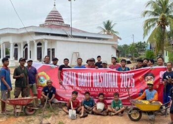 Wujudkan Suasana Bersih dan Nyaman, LDII Rokan Hilir Gelar Kerja Bakti Lingkungan