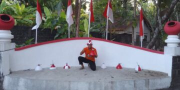 Sambut HUT ke-80 RI, Warga LDII Banaran dan Galur Gelar Kerja Bakti dan Kibarkan Bendera