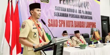 Ketua Kwarcab Lantik Pengurus Sako SPN Bandar Lampung Masa Bakti 2024-2029