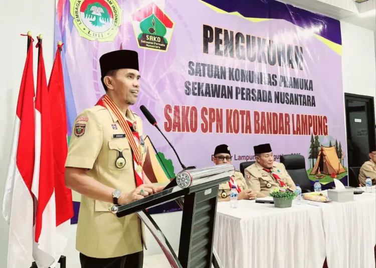 Ketua Kwarcab Lantik Pengurus Sako SPN Bandar Lampung Masa Bakti 2024-2029