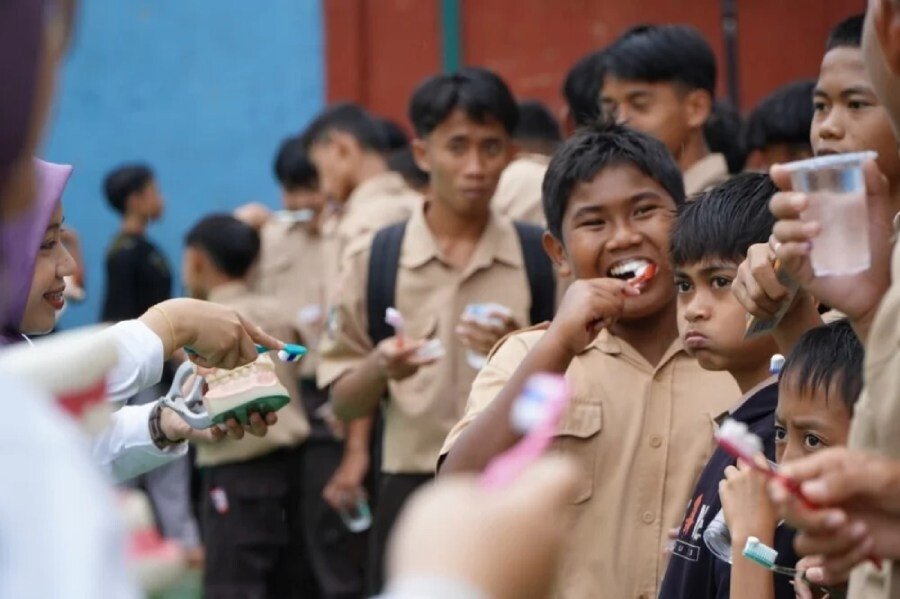 Santri Ponpes Arroyan Terima Edukasi Kesehatan Gigi dari PDGI Bangka Belitung