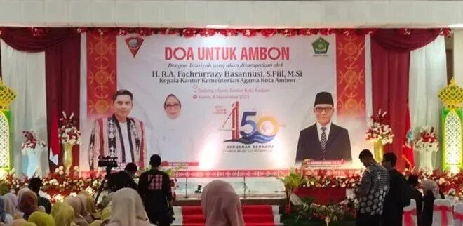 Hadiri Doa Bersama HUT ke-450 Kota Ambon, LDII Harap Kedamaian Ambon Manise