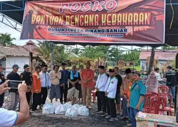 LDII Musi Banyuasin Salurkan Bantuan untuk Korban Kebakaran di Pinang Banjar