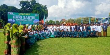 LDII Kota Blitar Ikuti Meriahkan dengan Hadiri Upacara Hari Santri Nasional 2025