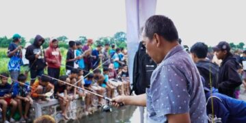 Peringati HSN 2025, Ponpes Wali Barokah Ikuti Acara Mancing Sarungan