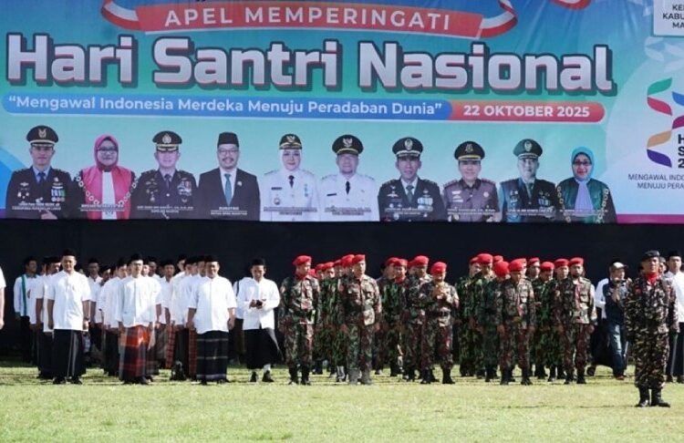 Santri Ponpes Baitul Ulum Al-Islami LDII Ikuti Apel Peringatan HSN 2025