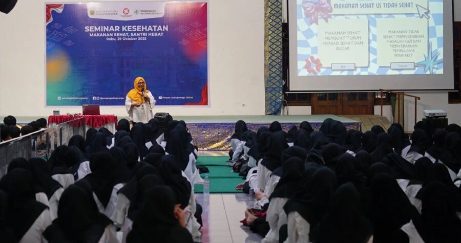 Tingkatkan Kesadaran Gizi Santri, Ponpes Gadingmangu dan Puskesmas Perak Gelar Seminar