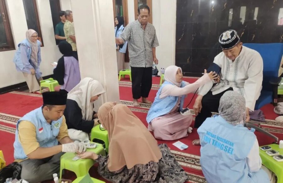 LDII Tangsel Dukung Program Ngider Sehat Lewat Skrining Kesehatan Lansia 2025