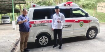 LDII Sumsel Terima Bantuan Mobil Ambulance dari Gubernur Herman Deru
