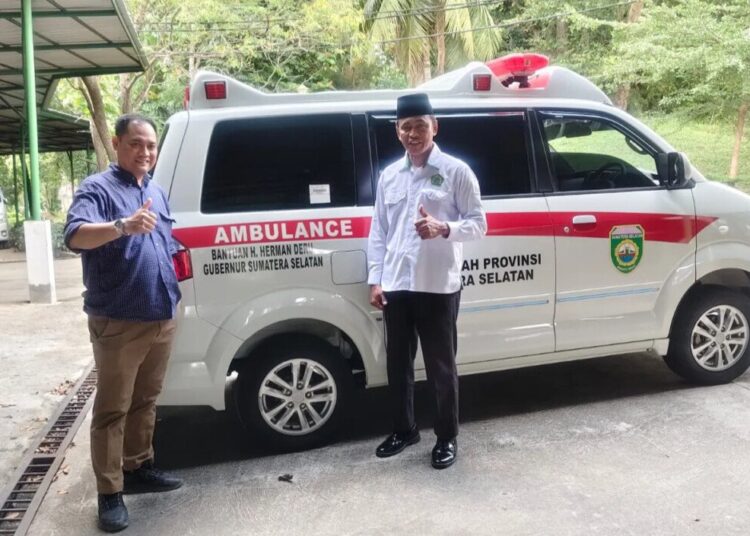 LDII Sumsel Terima Bantuan Mobil Ambulance dari Gubernur Herman Deru