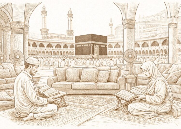 Bukan Tips dan bukan Trik: Tempat sholat yang Nyaman di Harram